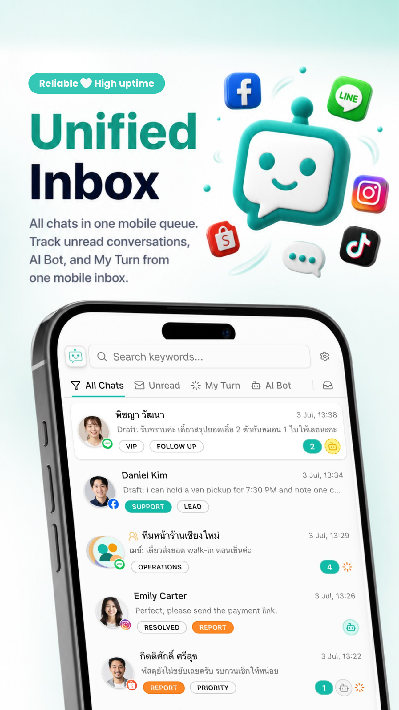 Web và ứng dụng di động — dữ liệu mẫu